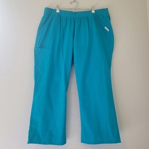 Cherokee Petite Teal Scrub Pants